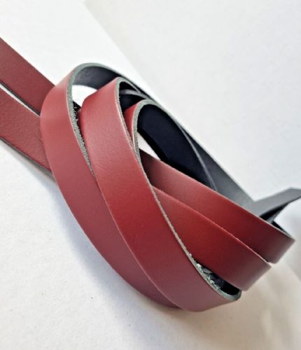 Dog Leads - Leather - Approx. 40 inch (110cm) length x 3/4 inch (19mm) width - Ox Blood Red